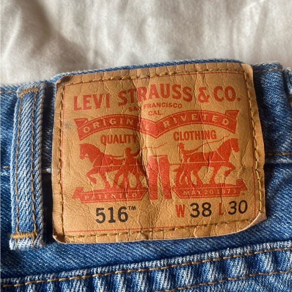 Rare Men’s Levi’s 516 Straight Fit Jeans W38 L30 - Picture 7 of 10